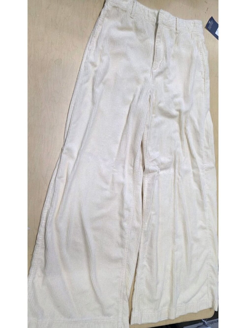 Universal Thread Women’s 6 Cream Corduroy Palazzo Pants High Rise Wide Leg Wl480